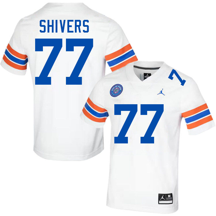 Stephon Shivers Florida Jersey,Florida Gators #77 Stephon Shivers Uniforms,Jersey Youth-Throwback White